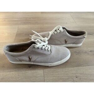 Polo Ralph Lauren Size 12D  Vaughn Beige Casual Sneakers Men's  01087